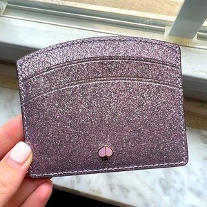 Kate Spade card holder, glitter